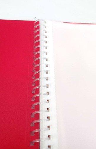 Carpeta Espiral Con Protectores De Hojas Color A Elegir Q20