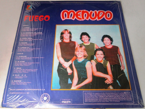 Menudo - Fuego Lp