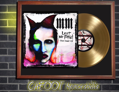 Marilyn Manson Lest We Forget: The Best Of Tapa Y Disco Oro 