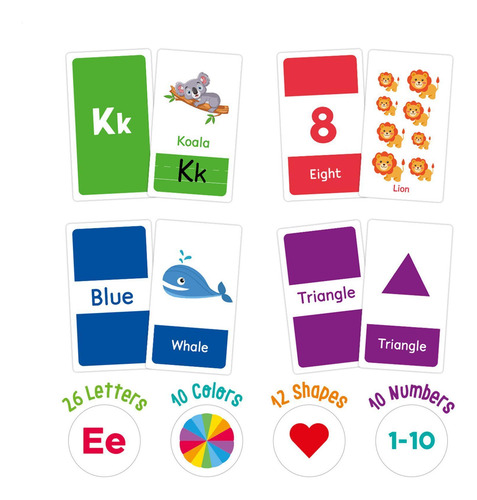 Tarjetas Flash Para Niños Pequeños 58 Tarjetas Flash Con Let