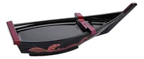 Comprar Plato De Sushi Con Forma De Barco Plato Para Servir M Negro