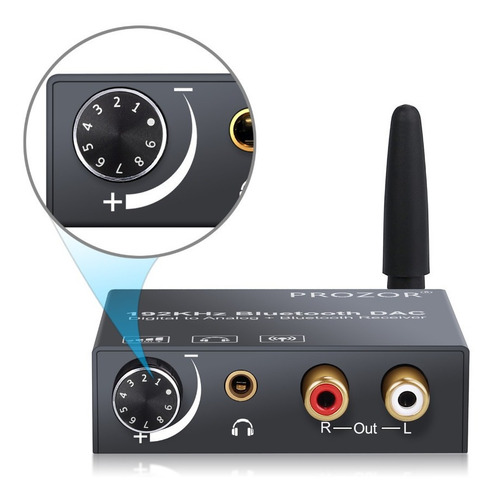 Conversor De Áudio Digital / Analógico + Bluetooth E Volume