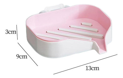 Soporte De Jabón Para Ducha De Baño, Bandeja De Rosa Y