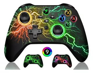 Controle Sem Fio Para Pc Nintendo Switch Android Ios Led Rgb