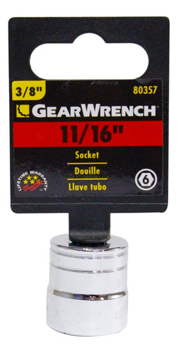 Dado 3/8 De 6pts  De 11/16pLG Gearwrench 80357