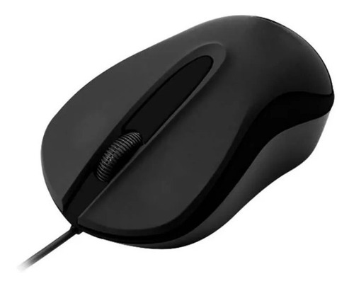 Mouse Optico Quaroni Alambrico Color Negro 1200 Dpi