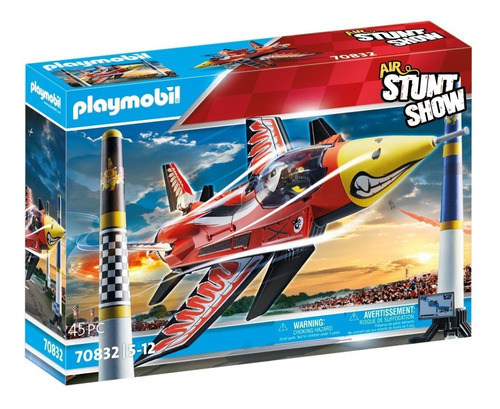 Figura Armable Playmobil Air Stuntshow Avión Eagle 45 Piezas