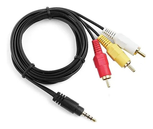 Cable Adaptador Plug 3,5mm 4p A 3 Rca Audio Video Gfx Garage