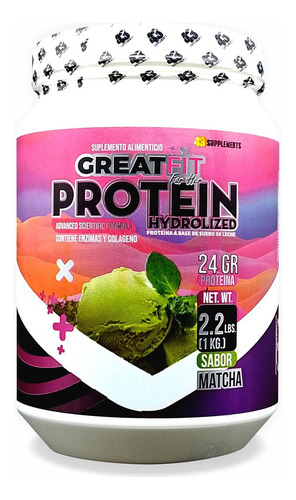 Greatfit For Her Proteina Hidrolizada 1 Kg Matcha 43 Supplem