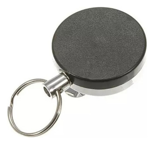 1 Chaveiro Fio Retrátil Presilha Em Aço Inoxidável Fio 61 Cm