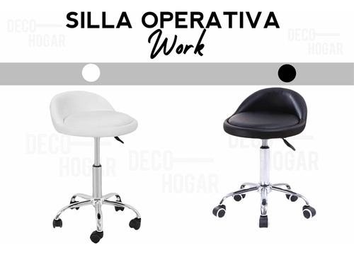 Silla Operativa Mini Cajero Laboratorio De Trabajo Work