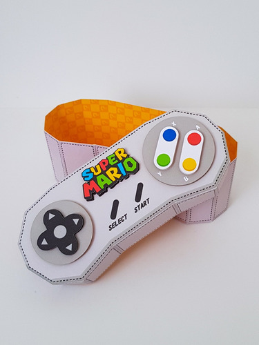 Plantilla Imprimible Caja Control Nintendo 3d Super Mario