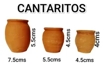 Comprar Set De 12 Cantaritos Miniatura De Barro 100% Artesanal