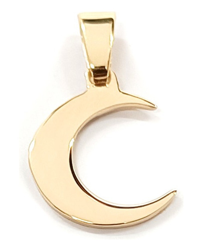 Dije Luna Oro Macizo 14k 