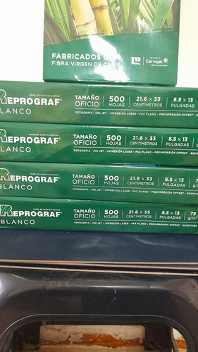 Imagen 4 de 9 de Resma De Papel Tamaño Oficio Marca Reprograf