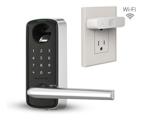 Cerradura Ultraloq Lever + Bridge Huella Clave Wifi Airbnb