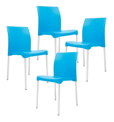 Set D 4 Sillas P/ Restaurante Moderna Envío Gratis!