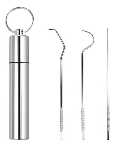 Palillos De Dientes Reutilizable Acero Inoxidable