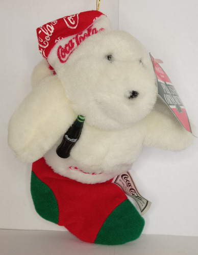 Peluche Oso Polar En Bota Coca Cola 1998 Beanie Plush