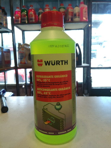 Refrigerante Anticongelante Wurth  Al 50% 1 Litro L46