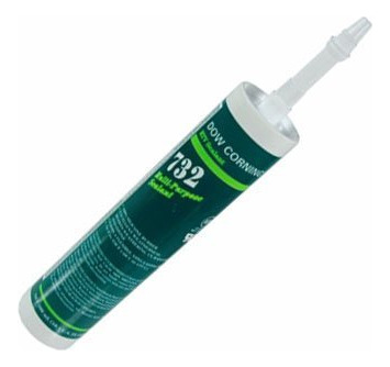 Dow Corning 732 Sealant- 12 Tubo Silicona Multiuso Negro