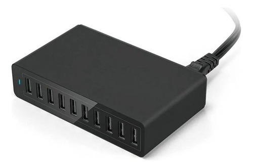 Estación De Cargador Usb Múltiple De 60 W Carga Rápida 10