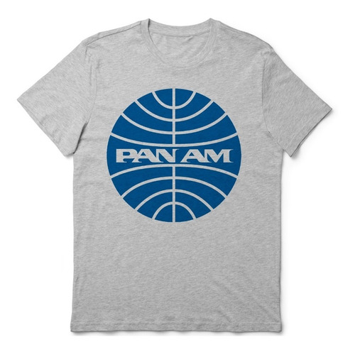 Pan Am Remera Linea Aerea Varios Modelos En Gris O Blanco