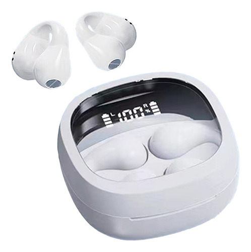 Audifonos Inalámbricos Conducción Ósea Bluetooth Deportivos Blanco