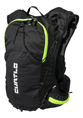 Mochila Colete Curtlo X-skin Ultra Preto/verde Cor Preto