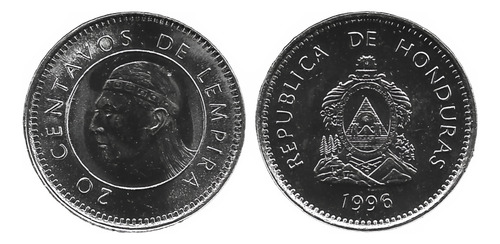 Honduras 20 Centavos De Lempira 1996 Bra#2 (Usado)