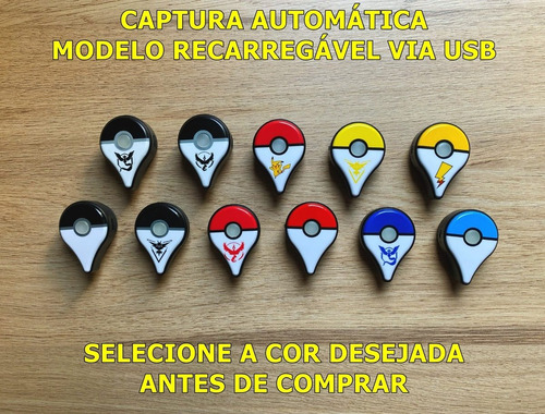 Pokemon Go Plus Recarregável Automático Carrega Via Usb