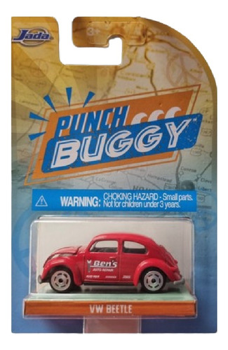 Jada Toys Punch Buggy Slug Bug Vw Beetle Fusca Vermelho