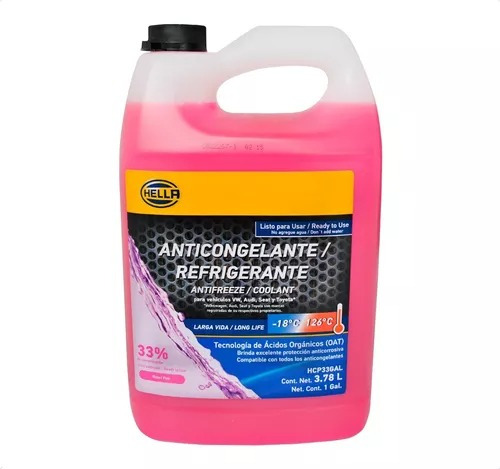 Anticongelante Rosa Long Life 2 Unidades 3.75 Ltrs