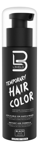Level 3 Tinte Temporal Para Barba Temporary Hair Color 125ml