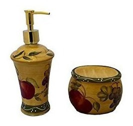 Ceramica Toscana Mezclada De Frutas Pintada A Mano, Estropaj