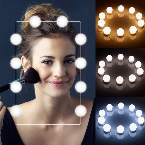 Luces Para Espejo Tocador Maquillaje Con 10 Focos Led