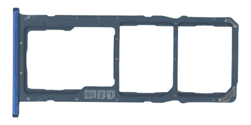 Gaveta Chip Bandeja Slot Sim Compatível Galaxy A01 (a015) Cor Azul-escuro
