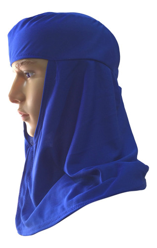 Touca Arabe Helanca Azul Proteção Da Pele Sol  Ca41011
