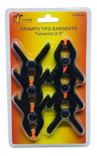 Grampo Tipo Sargento Tam 2.5 C/6 Monaliza Import - SkyMachine