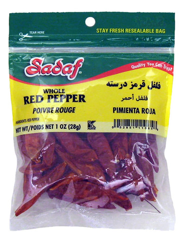 Sadaf Whole Red Pepper - Red Pepper For Cooking, Seasoning A