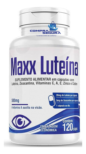 Luteína Zeaxantina Superconcentrada20mcg Vitamina A C E Zinc