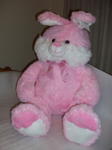 Conejo Peluche Gigante Rosado 2 Holiday Time 