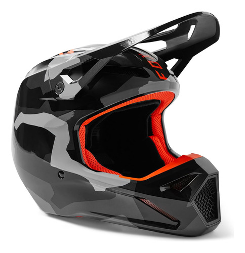 Casco Para Moto Fox Racing Youth V1 Bn Talla Xl Color Negro