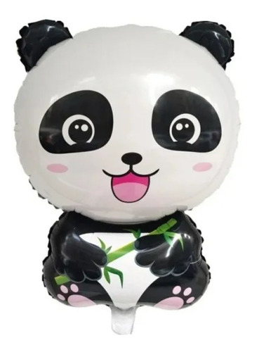 1 Globo Oso Panda Con Bambú 
