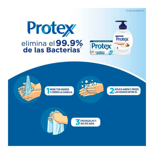 Protex Aloe Jabon Antibacterial En Barra Pack 3 Un X 90 Gr
