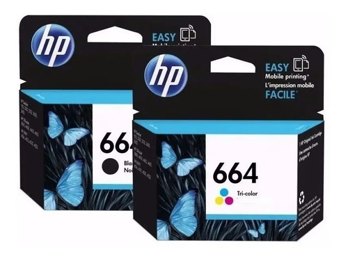 Combo Cartuchos De Tinta Original Hp 664 Tricolor Y Negro | Meses sin  intereses