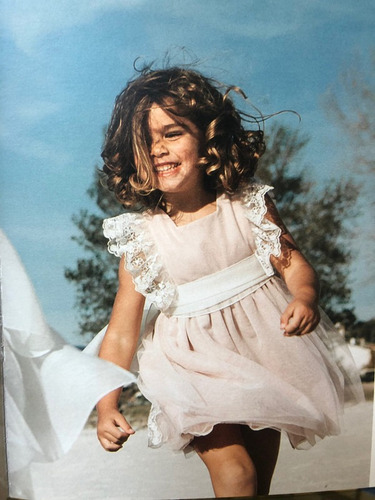 Vestido Niña Arras Rosa, Seda Y Encajes, Paz Rodriguez