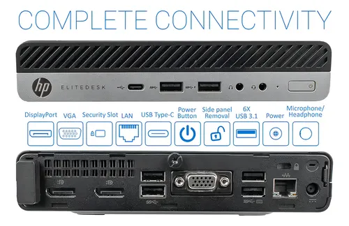 Mini PC HP EliteDesk 800 G4 Intel Core i5-8500 - 8GB de RAM