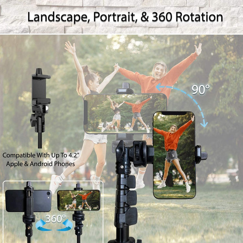 Imagen 6 de 6 de Selfie Stick & TriPod Fugetek, Integrated, Portable Duty