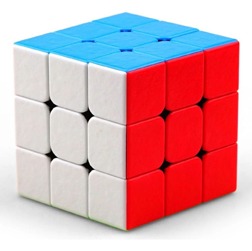 Juguete educativo Magic Cube, 3 x 3, profesional, interactivo, con estructura blanca